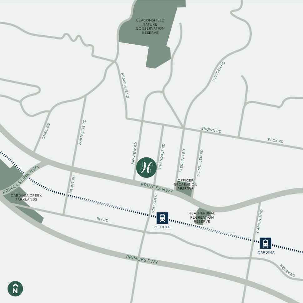 Hillstowe Estate location map